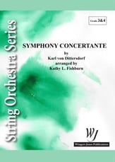 Symphony Concertante for Viola and Bass Orchestra sheet music cover